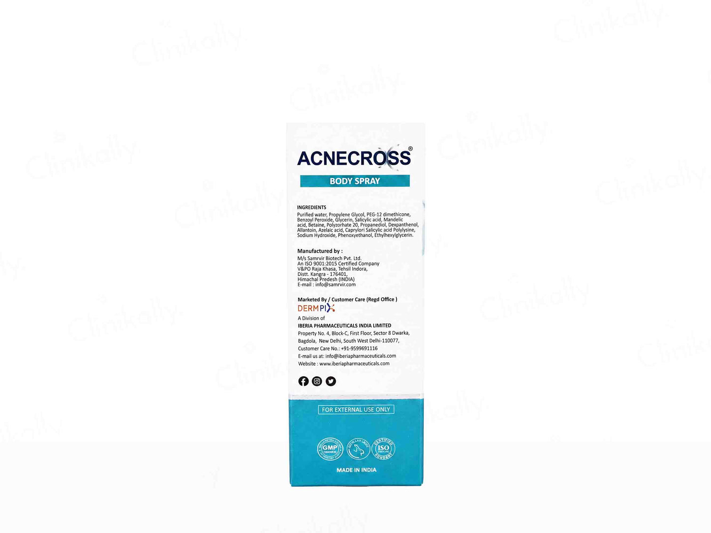 Acnecross Acne Control Body Spray,