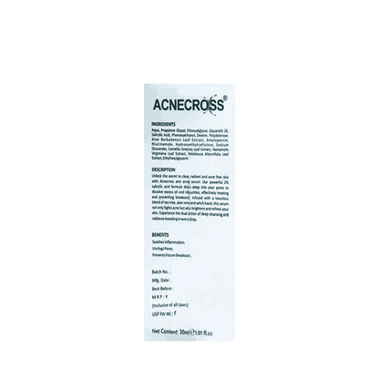 Acnecross Salicylic Acid Pore Refining Serum 30ml