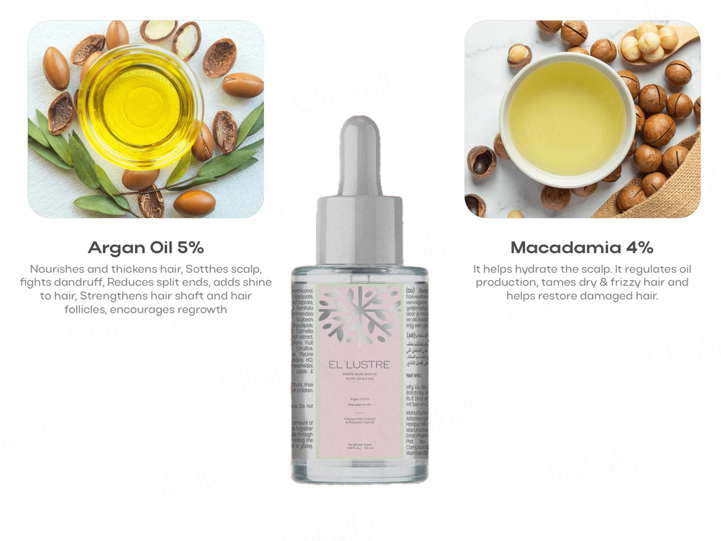 El Lustre Shiny Hair Serum With Silicone 50ml