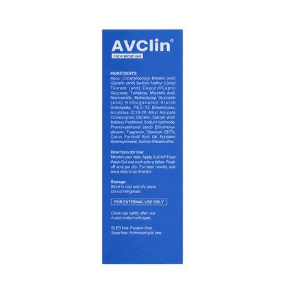 Avclin Face Wash Gel 100ml