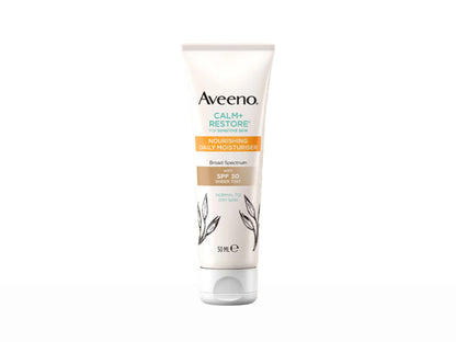 Aveeno Calm + Restore Nourishing Daily Moisturiser Sheer Tint SPF 30, 50ml