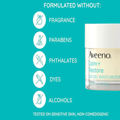 Aveeno Calm + Restore Oat Gel Moisturiser 50ml