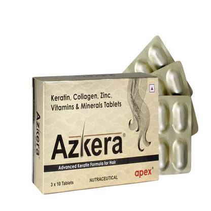 Azkera Advanced Keratin Formula For Hair Tablet 3x10 Tab