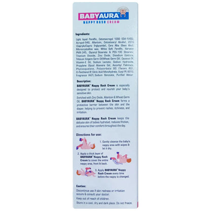 Babyaura Nappy Rash Cream, 50gm