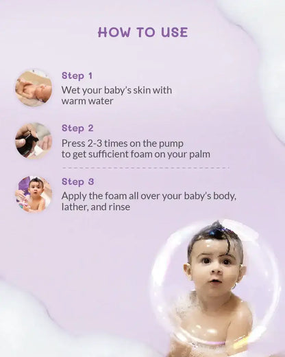 AreoVeda Baby Head To Toe Foam Wash 100ml