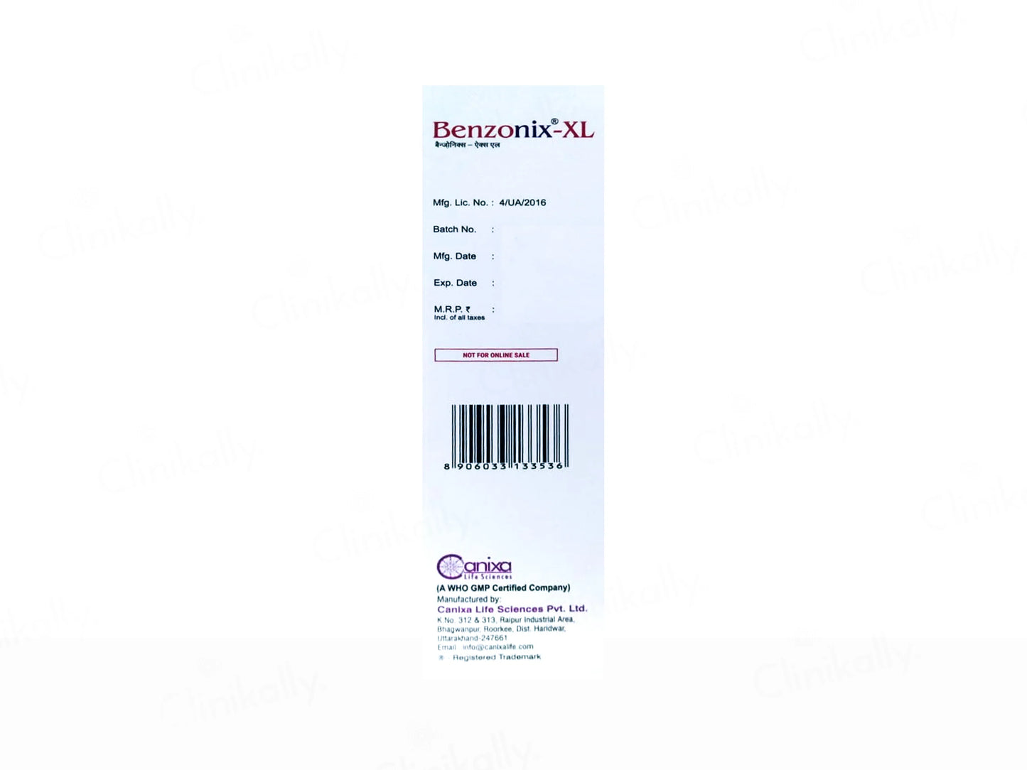 Benzonix XL Gel Wash 120gm