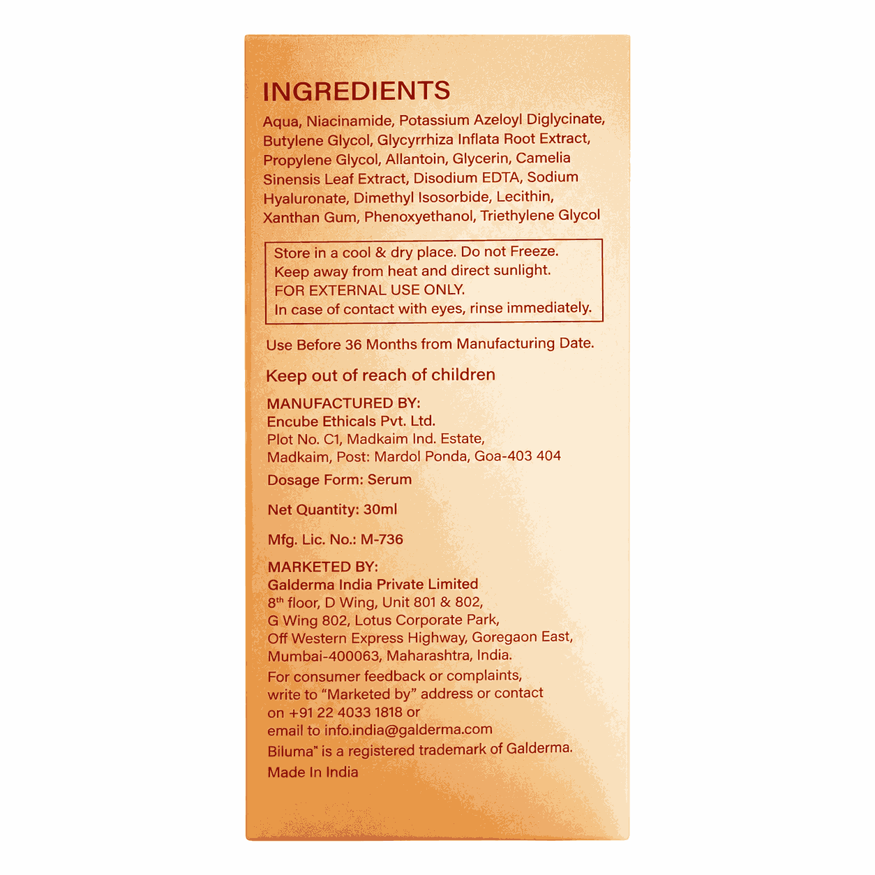 Biluma Clarifying Serum 30ml