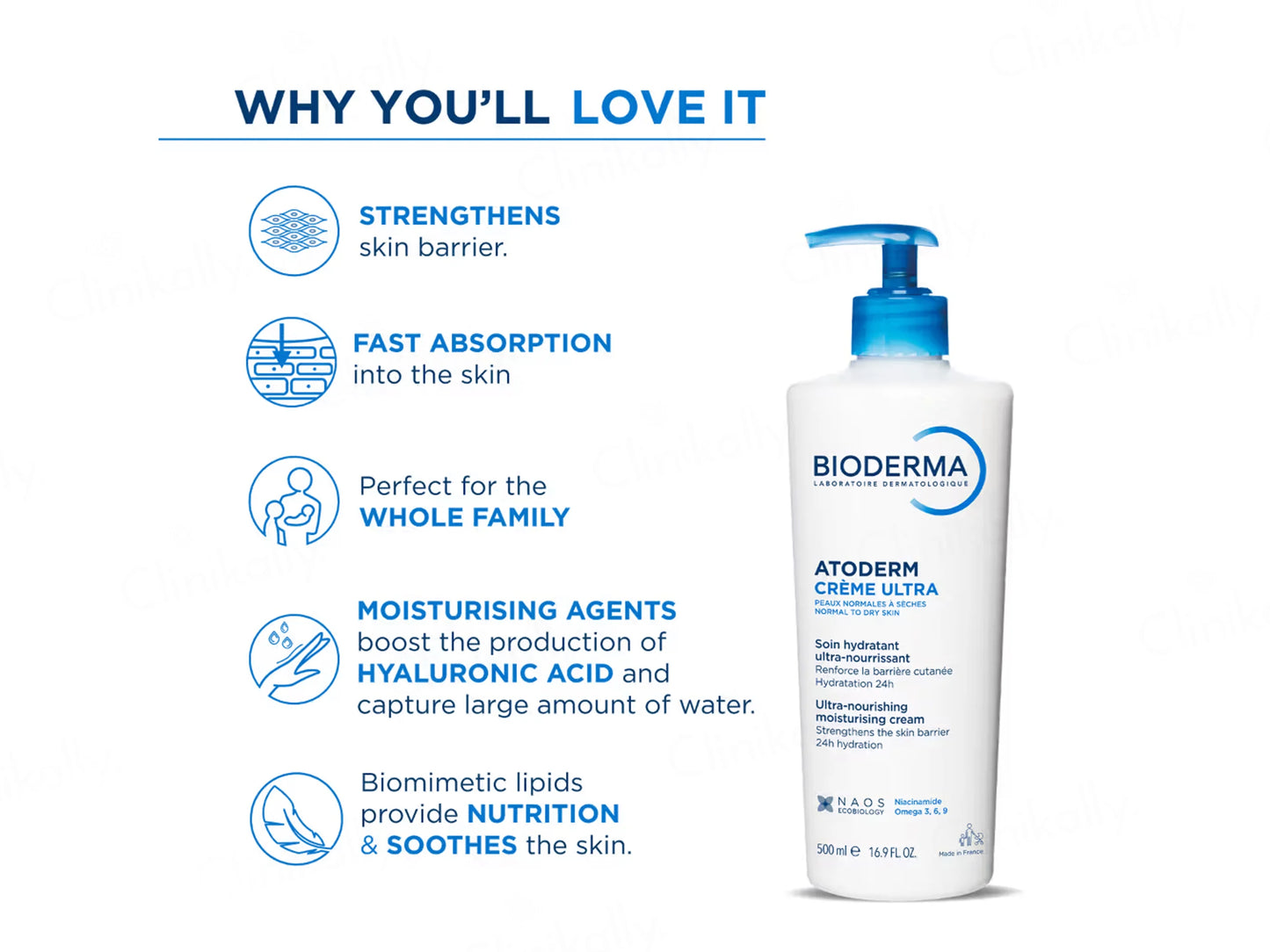 Bioderma Atoderm Crème Ultra Nourishing Moisturising Cream,