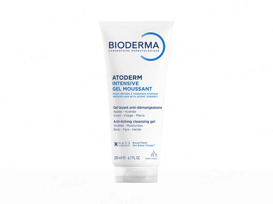 Bioderma Atoderm Intensive Gel Moussant Anti-Itching Cleansing Gel, 200ml