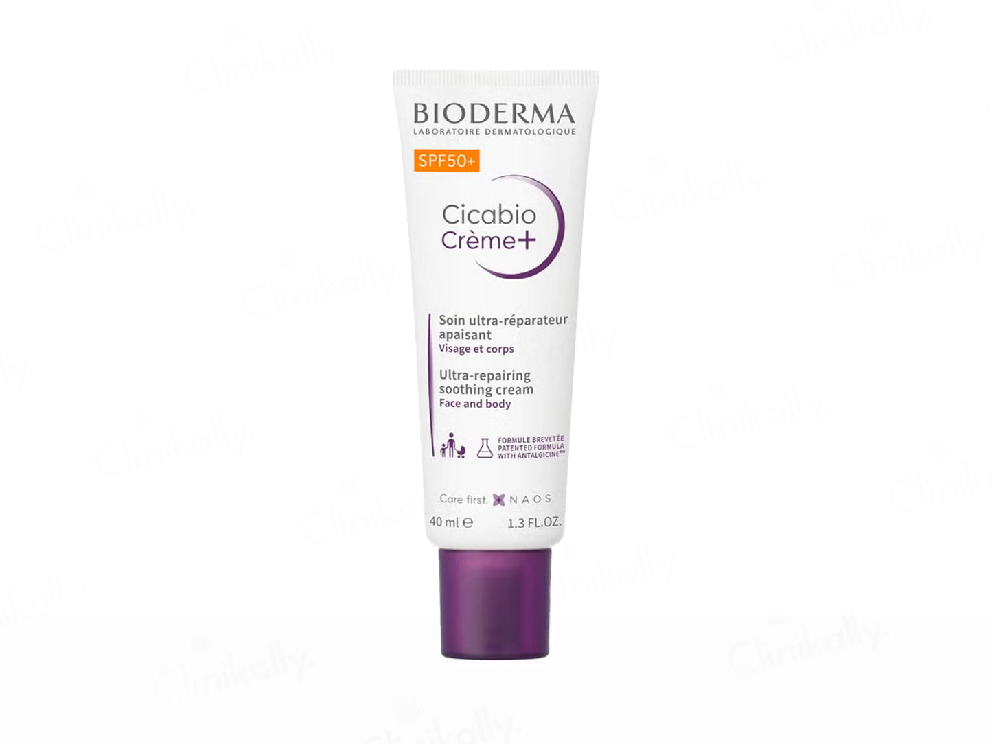Bioderma Cicabio Creme+ Ultra-Repairing Soothing Cream Sunscreen SPF 50+, 40ml