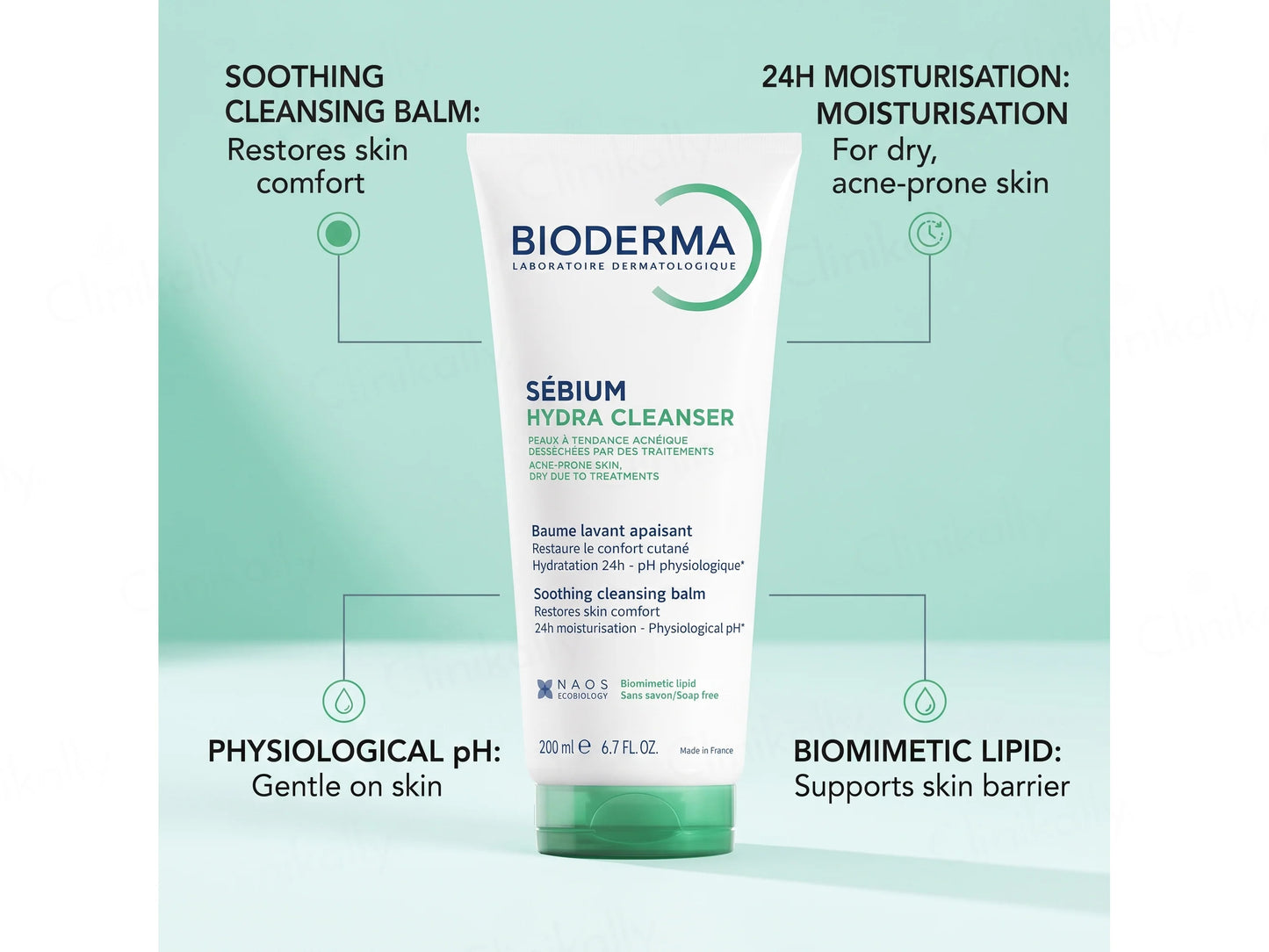 Bioderma Sebium Hydra Soothing Balm Cleanser, 200ml