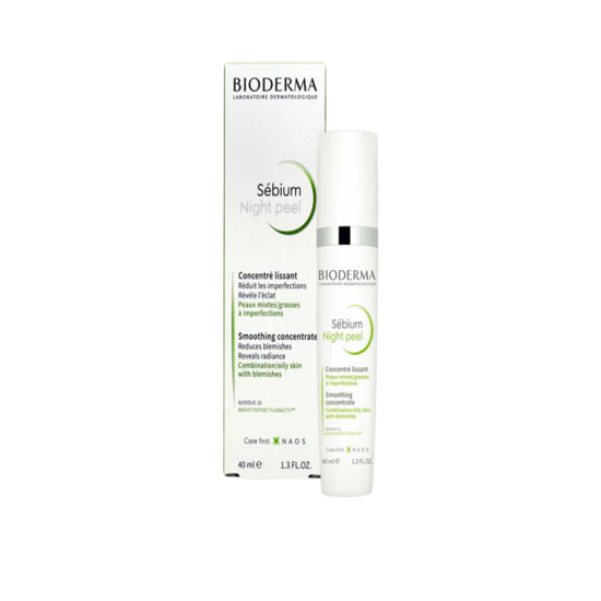 Bioderma Sebium Night Peel Smoothing Concentrate, 40ML