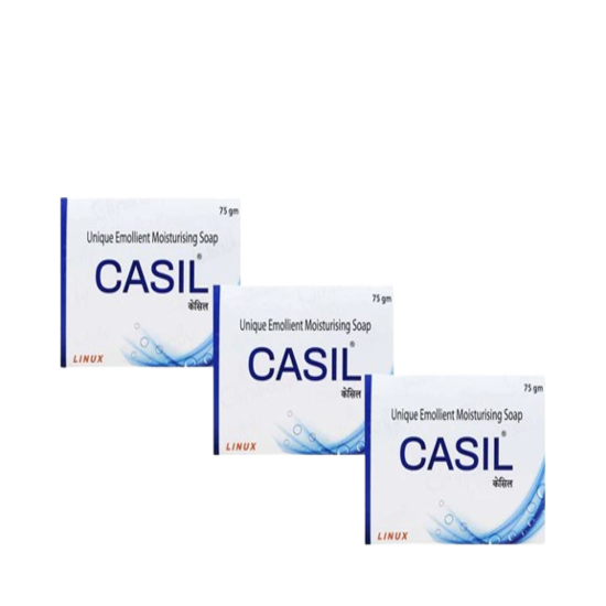 Casil Emollient Moisturising Soap 75gm Pack of 3