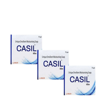 Casil Emollient Moisturising Soap 75gm Pack of 3