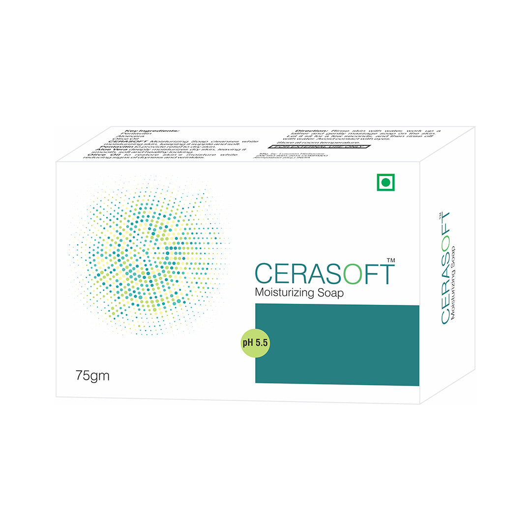 Cerasoft Moisturising Soap 75g, Pack of 3