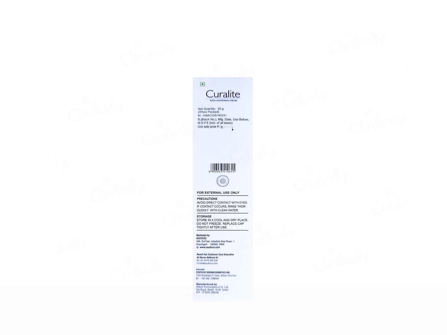 Ceuticoz Curalite Skin Lightening Cream,