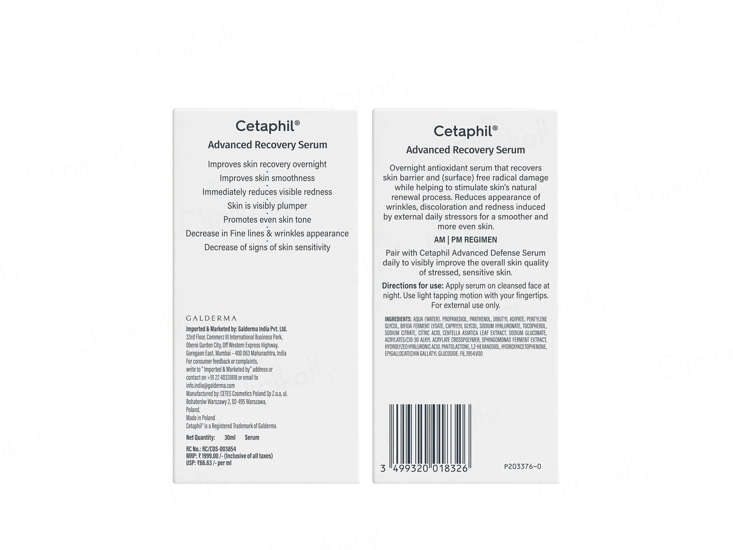 Cetaphil Advanced Recovery PM Serum, 30ml