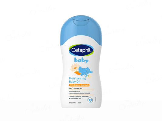 Cetaphil Baby Moisturising Oil With Organic Calendula, 200ml
