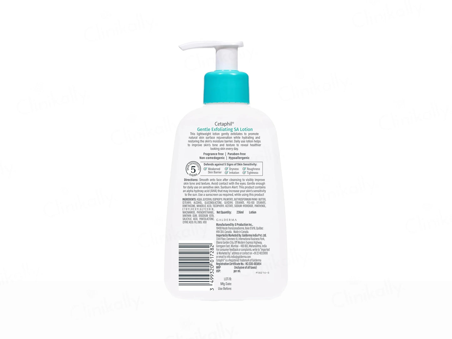 Cetaphil Gentle Exfoliating SA Lotion For Sensitive Skin, 236ml