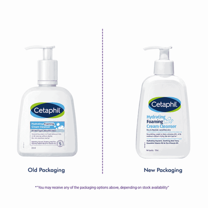 Cetaphil Hydrating foaming Cream Cleanser 236ml