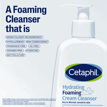 Cetaphil Hydrating foaming Cream Cleanser 236ml