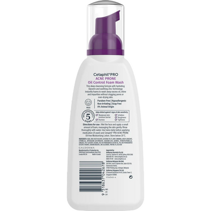 Cetaphil PRO Oil Control Foam Face Wash for Acne & Oily Prone Skin, 236ml