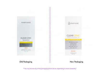 Ceuticoz Clear Zinc Tinted Sunscreen Gel SPF 50 PA++++ (Ivory), 50gm