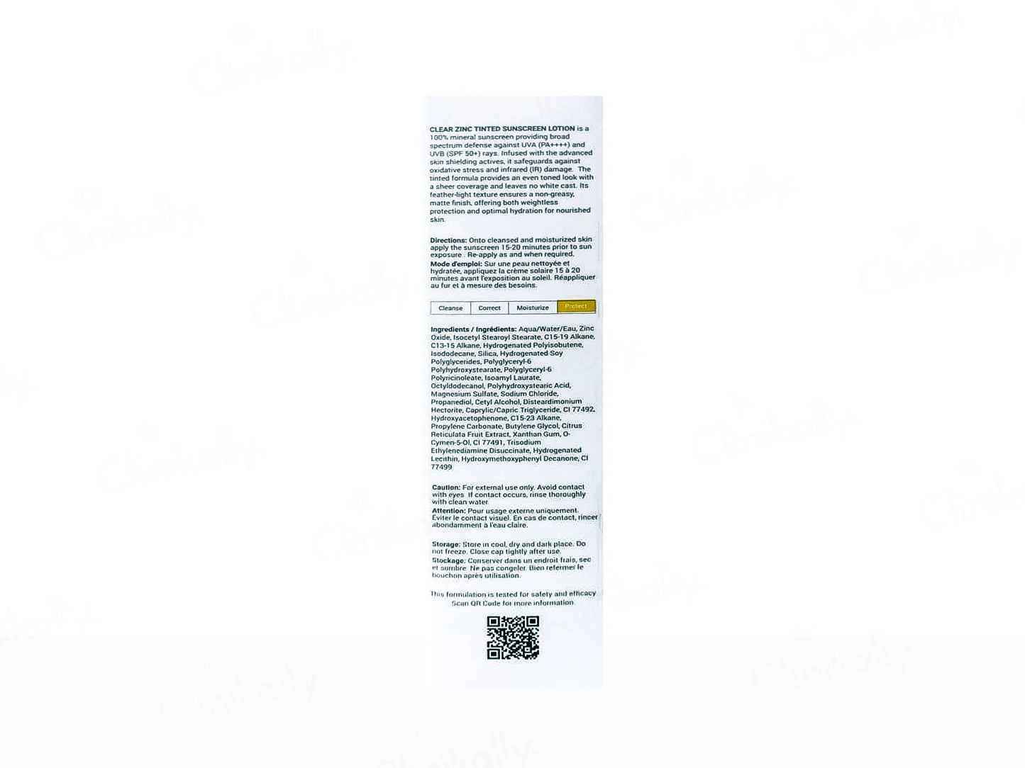 Ceuticoz Clear Zinc Tinted Sunscreen Lotion SPF 50+ PA++++ (Ivory), 50ml