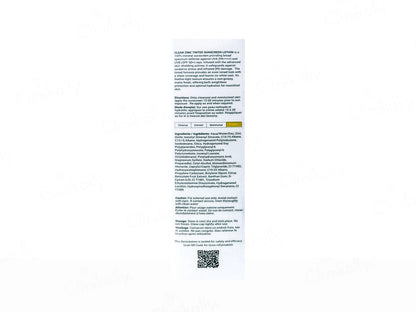 Ceuticoz Clear Zinc Tinted Sunscreen Lotion SPF 50+ PA++++ (Ivory), 50ml