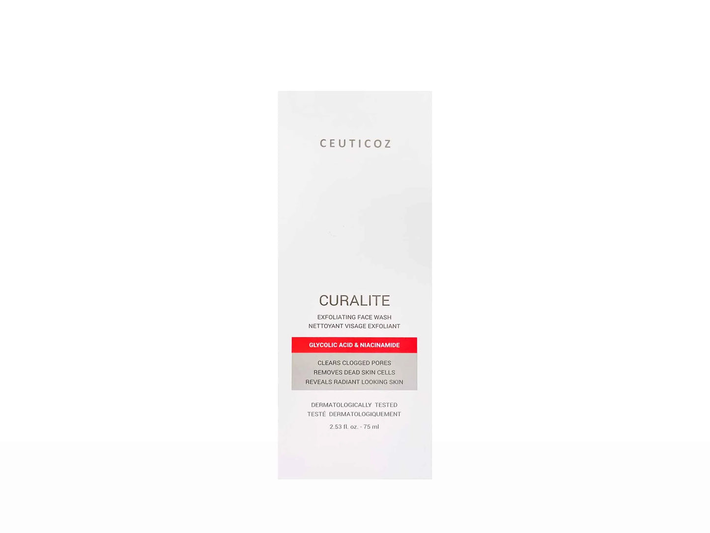 Ceuticoz Curalite Exfoliating Face Wash, 75ml