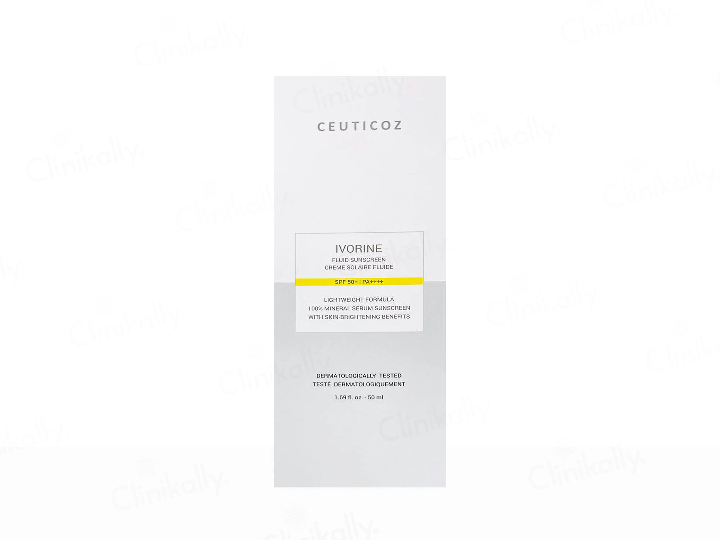 Ceuticoz Ivorine Lighweight Mineral Fluid Sunscreen SPF 50+ PA+++, 50ml