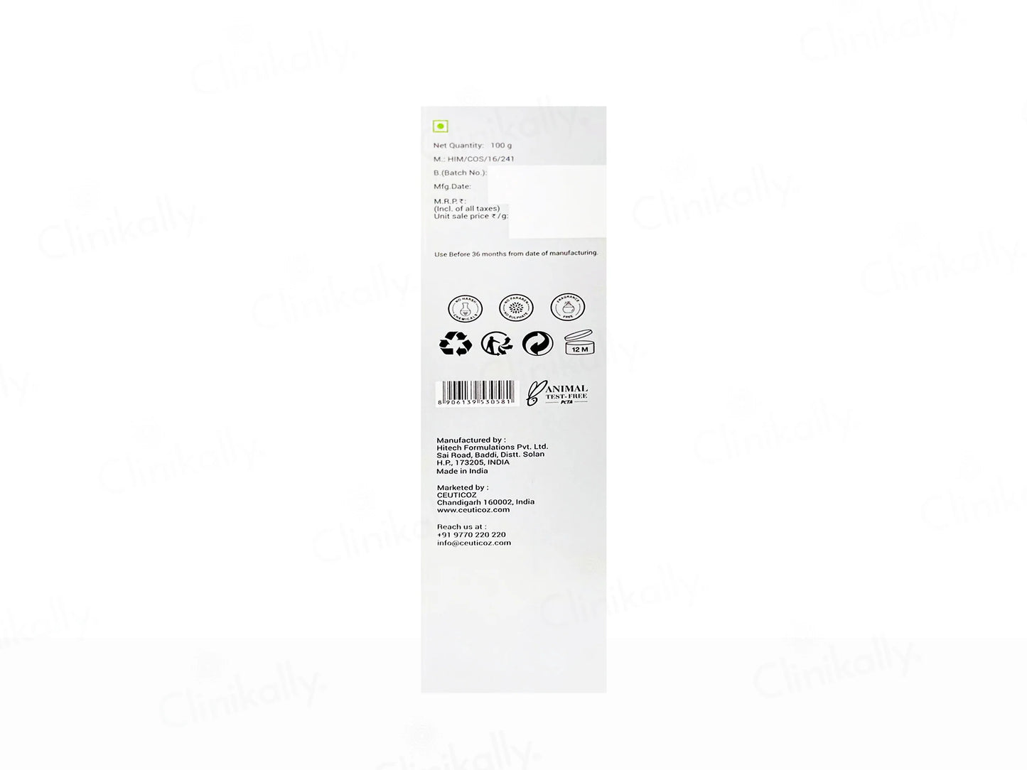 Ceuticoz Ivorine Mango Butter & Jojoba Oil Cleansing Balm, 100gm