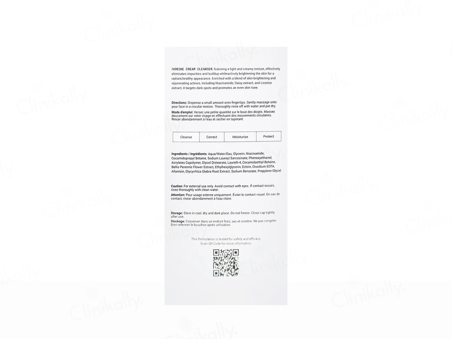 Ceuticoz Ivorine Niacinamide & Daisy Extract Cream Cleanser, 100ml