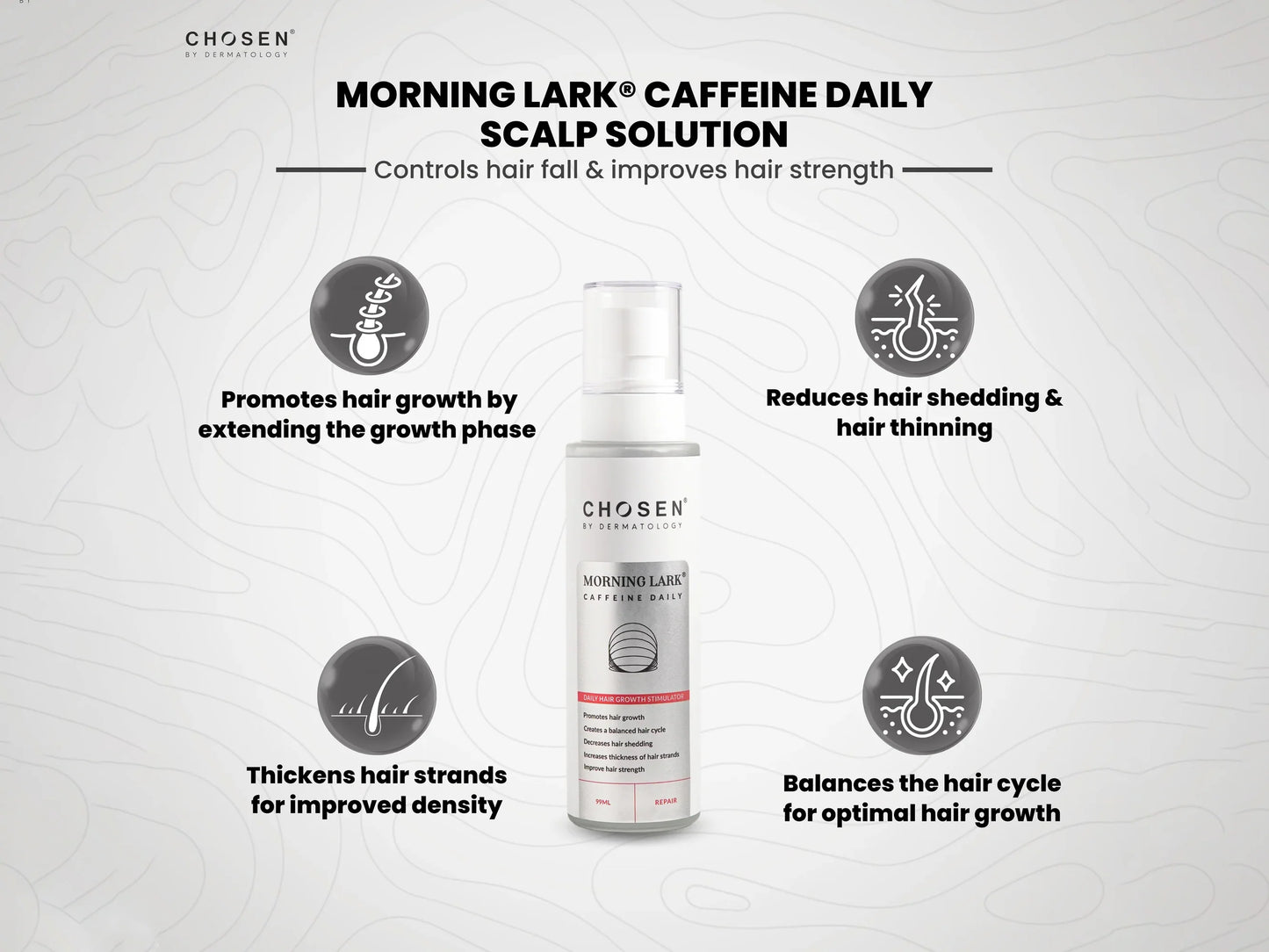 Chosen Morning Lark Caffeine Daily Scalp Solution 90ml