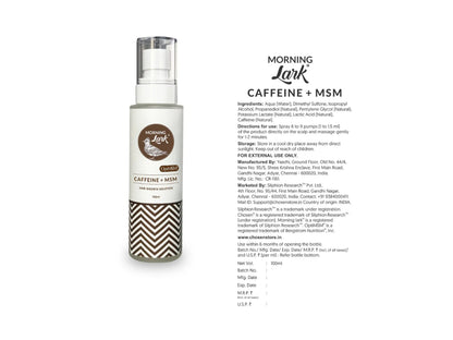 Chosen Morning Lark Caffeine + MSM Hair Growth Solution 100ml