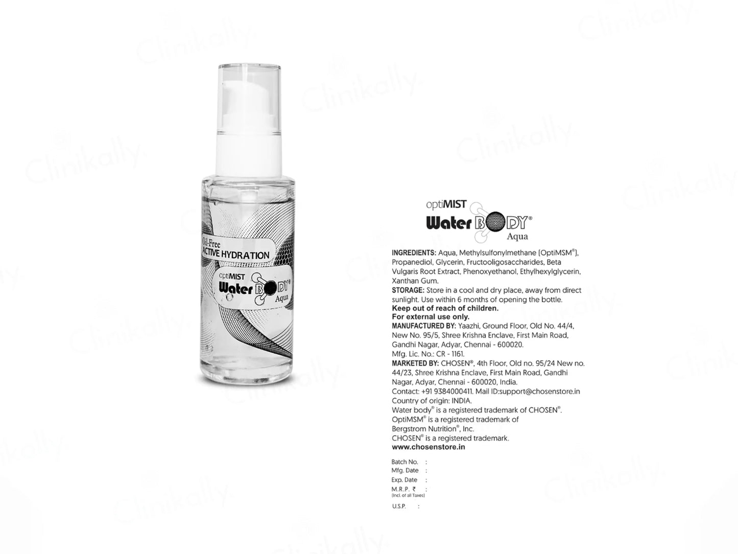 Chosen Optimist Water Body Aqua Moisturizer 20ml