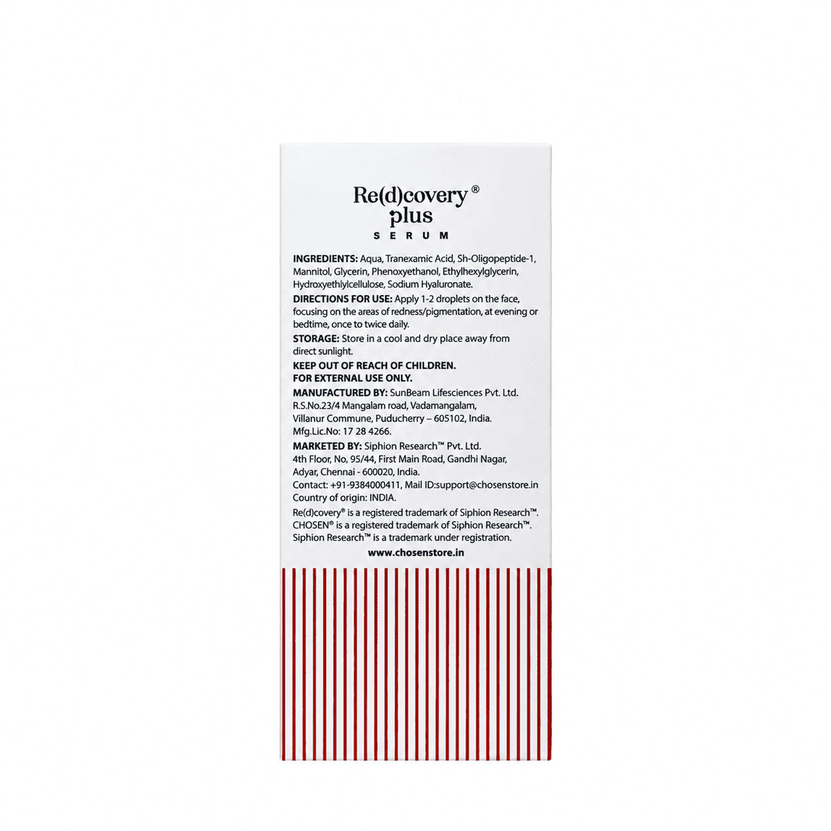 Chosen Redcovery Plus Serum 20ml