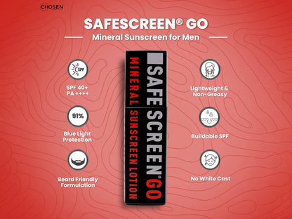 Chosen Safescreen Go Mineral Sunscreen Lotion SPF 40+ PA++++ 40ml