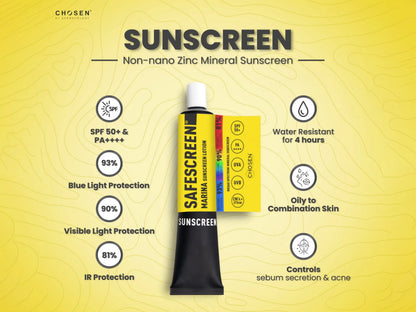 Chosen Safescreen Marina Mineral Sunscreen Lotion SPF 50+ PA++++ 40ml