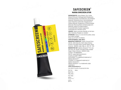 Chosen Safescreen Marina Mineral Sunscreen Lotion SPF 50+ PA++++ 40ml
