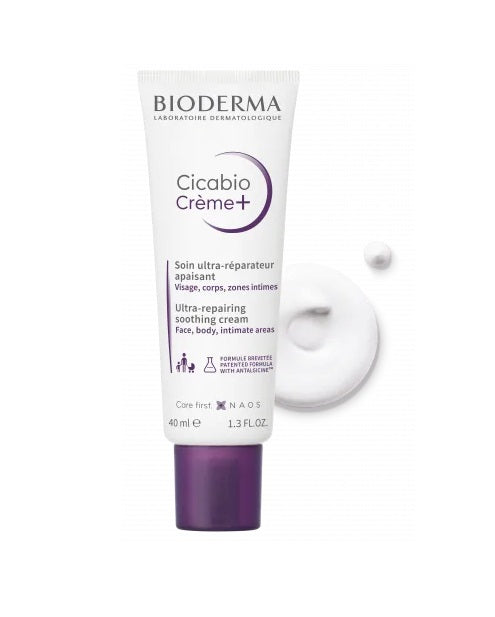 Bioderma Cicabio Creme+ Ultra Repairing Soothing Cream, 40ml