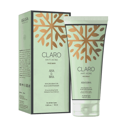 Claro AHA & BHA Anti Acne Face Wash 100ml