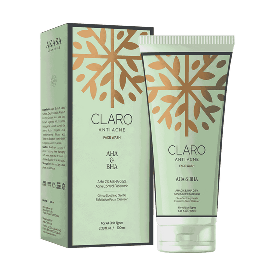 Claro AHA & BHA Anti Acne Face Wash 100ml