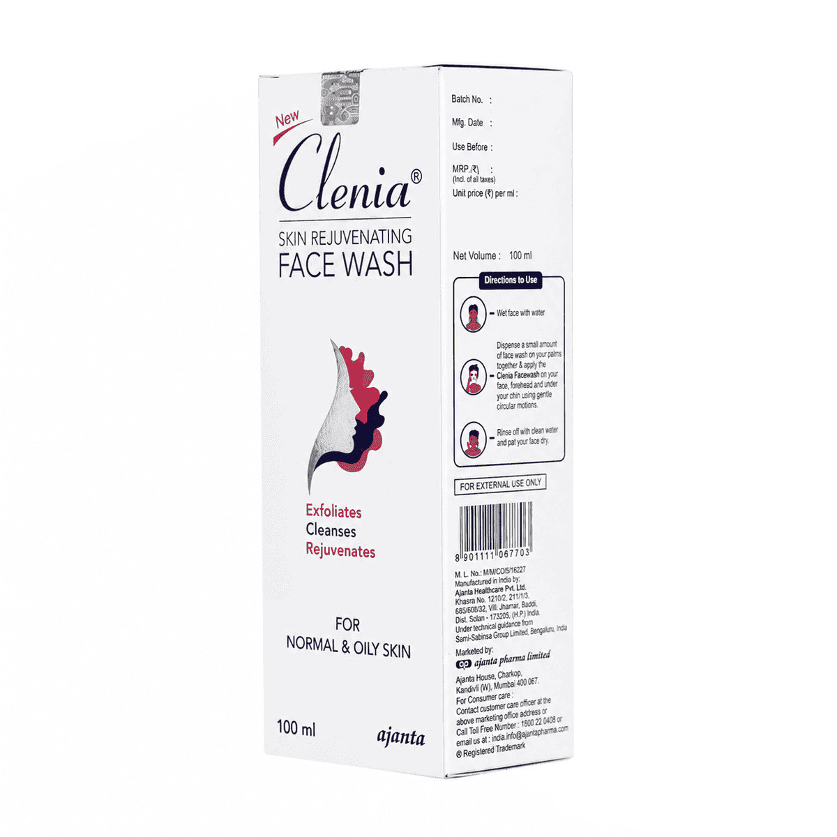 Clenia Skin Rejuvenating Face Wash 100gm