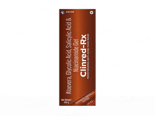 Clinred-Rx Moisturizing Anti-Acne Face Wash 100gm