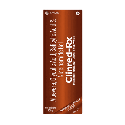 Clinred-Rx Moisturizing Anti-Acne Face Wash 100gm