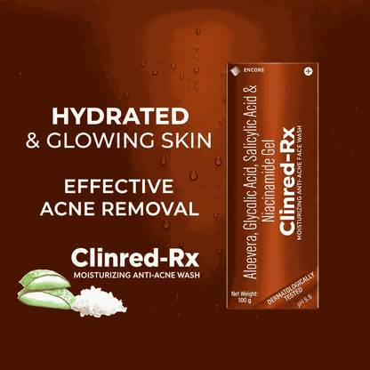 Clinred-Rx Moisturizing Anti-Acne Face Wash 100gm