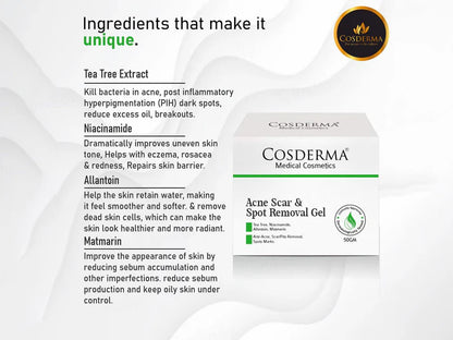 Cosderma Acne Scar & Spot Removal Gel,