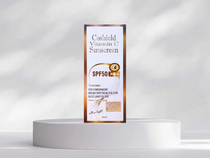 Cosderma Coshield Vitamin C Ultra Light Sunscreen SPF 50 PA+++ 50ml