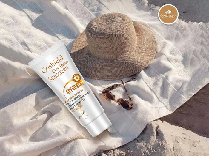 Cosderma Coshield Gel Base Aloe Vera Sunscreen SPF 50 PA+++ 50ml